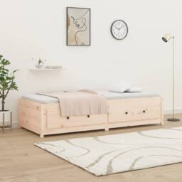 Berkfield Home Beautiful Day Bed 90x190 cm Single Solid Wood Pine in Natural - thumbnail 4