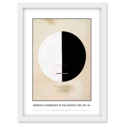 Artery8 Hilma Af Klint Buddha's Standpoint In The Earthly Life, No. 3a Abstract Painting Artwork Framed Wall Art Print A4 in White - thumbnail 1