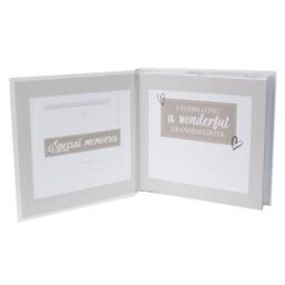 Happy Homewares Modern Special Granddaughter Photo Album with Gold Text - Holds 80 4x6 Pictures in White - thumbnail 2