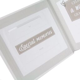 Happy Homewares Modern Special Granddaughter Photo Album with Gold Text - Holds 80 4x6 Pictures in White - thumbnail 4