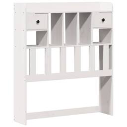Berkfield Home Bookcase Bed without Mattress White 90x200cm Solid Wood Pine - Size: 90x200 cm - thumbnail 7