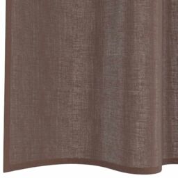 Berkfield Home Voile Curtains with Tab Top 2 pcs Brown - thumbnail 6
