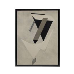 "Artery8 Lazar El Lissitzky Kestnermappe Proun Framed Canvas Wall Art Print in Grey - Size: W12"" x H16""" - thumbnail 1