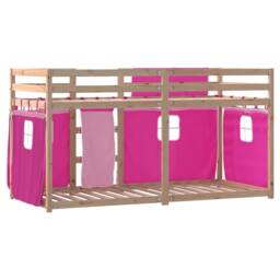 Berkfield Home Elegant Bunk Bed without Mattress Pink 80x200 cm Solid Wood Pine - thumbnail 7