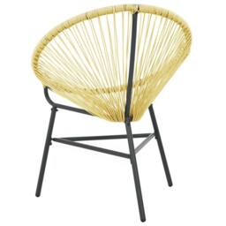 Berkfield Home Garden Acapulco Chair Poly Rattan Beige - thumbnail 4