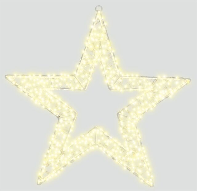 Xmas Haus 50 x 8 cm 2D 1440 LED Warm White Star - image 1