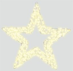 Xmas Haus 50 x 8 cm 2D 1440 LED Warm White Star - thumbnail 1