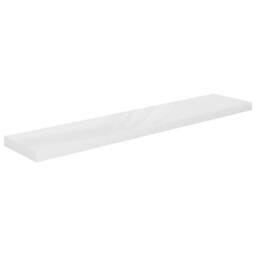 Berkfield Home Durable Floating Wall Shelf High Gloss White 120x23.5x3.8 cm MDF - thumbnail 3