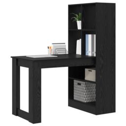 Berkfield Home Black oak 122 x 67 x 145 cm Engineered wood & Particle board - thumbnail 3
