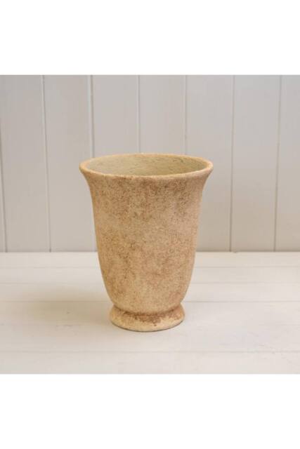 KDMD Tan Classic Clay Cement Urn Pot - 23mm - image 1