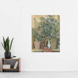 "Artery8 Terracotta Pots & Flowers Paul Cezanne Wall Art Poster Print - Size: W18"" x H24""" - thumbnail 4