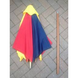 NESTLUNE Kids Rainbow Multicoloured Garden Parasol Sun Shade - Size: 100 cm x 60 cm - thumbnail 3