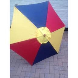 NESTLUNE Kids Rainbow Multicoloured Garden Parasol Sun Shade - Size: 100 cm x 60 cm - thumbnail 4