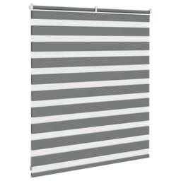 Berkfield Home Elegant Zebra Blind Dark Grey 125x100 cm Fabric Width 120.9 cm Po - thumbnail 4
