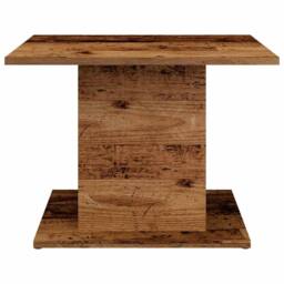 Berkfield Home Coffee Table Old Wood 55.5x55.5x40 cm Engineered Wood in Brown - thumbnail 4