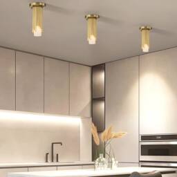 Netlighting Marvele Surface Mounted Downlight Contemporary Aged Brass 1x E14 in Gold - thumbnail 2