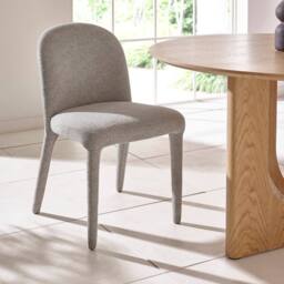 Cheshire Islington Premium Grey Chenille Upholstered Dining Chairs - Set of 2 in Dark Grey - thumbnail 4