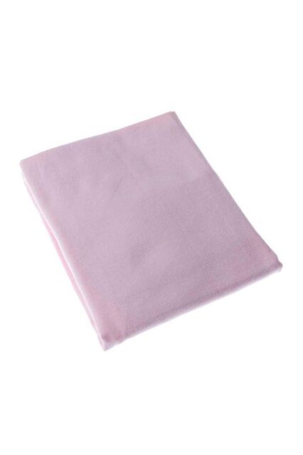 Homescapes 100% Brushed Cotton Cot Flat Sheet Single Pack, 100 x 150 cm in Pink - image 1