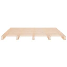 Berkfield Home Pallet Bed 180x200 cm Super King Size Solid Wood in Light Tan - thumbnail 5