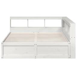 Berkfield Home Decorative Bookcase Bed without Mattress White 150x200cm Solid Wo - Size: 150x200 cm - thumbnail 5