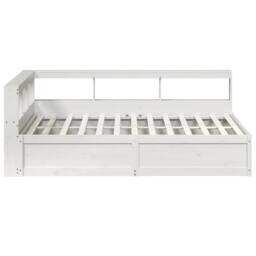 Berkfield Home Decorative Bookcase Bed without Mattress White 150x200cm Solid Wo - Size: 150x200 cm - thumbnail 6