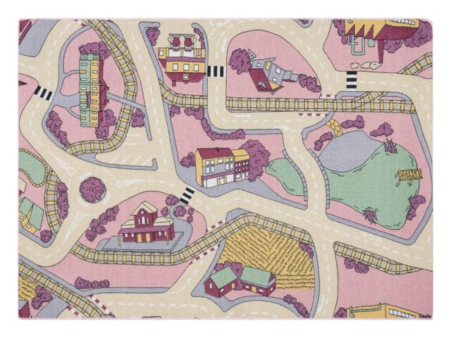 RugsX Rebel Roads Rug in Pink - Size: 95 cm x 133 cm - image 1