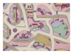 RugsX Rebel Roads Rug in Pink - Size: 95 cm x 133 cm - thumbnail 1
