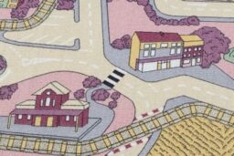 RugsX Rebel Roads Rug in Pink - Size: 95 cm x 133 cm - thumbnail 4