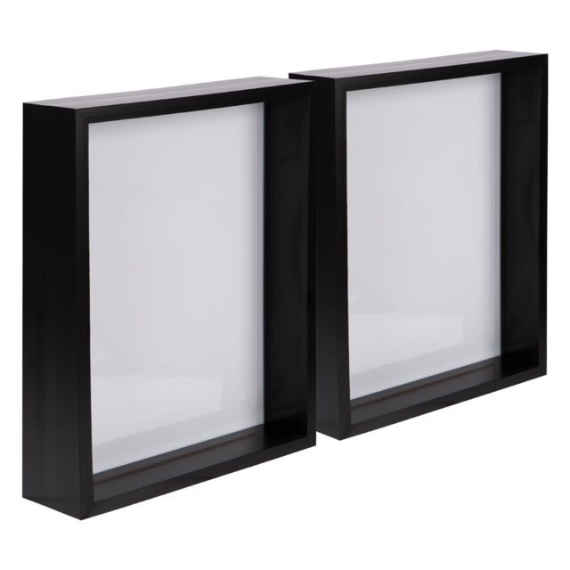 "Nicola Spring 3D Deep Box Photo Frames - 8 x 10"" - Pack of 5 in Black" - image 1