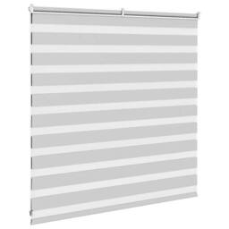 Berkfield Home Elegant Zebra Blind Light Grey 140x100 cm Fabric Width 135.9 cm P - thumbnail 4