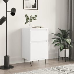 Berkfield Home Sideboard White 40x35x70 cm Engineered Wood - Size: 40 x 35 x 70 cm - thumbnail 1