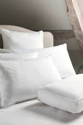 CHRISTY 'Cloud Loft' Luxurious Micro Loft Soft Medium Square Pillow in White - thumbnail 2