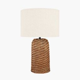Ruma Brown Woven Seagrass Table Lamp - thumbnail 2