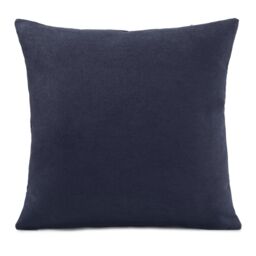 Luxury Living Velvet Chenille Cushion in Navy - Size: 55 cm x 55 cm - thumbnail 3