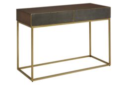 Orsina Understated Luxurious Console Table, Modern Design Sofa Table, Functional Hallway Table For Livingroom in Brown - thumbnail 5