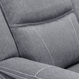 Furnishings For Less UK Orlando Grey Fabric Single Seater Electric Reclining Armchair - thumbnail 3