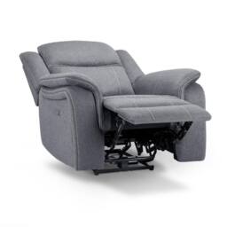 Furnishings For Less UK Orlando Grey Fabric Single Seater Electric Reclining Armchair - thumbnail 4