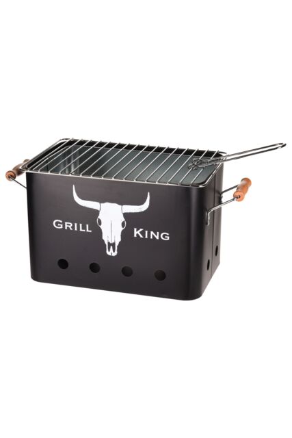 Redcliffs BBQ Rectangular Mat Black With Wooden Grips - image 1