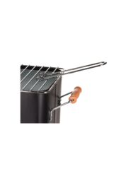 Redcliffs BBQ Rectangular Mat Black With Wooden Grips - thumbnail 2