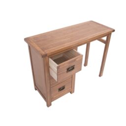 Cabinet Bits Padua 3 Drawer Desk - Dressing Table Brass Drop Handle in Brown - thumbnail 4