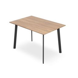More4Homes Haydon Extending Dining Table 4-6 Seater w Black Legs in Light Oak - thumbnail 3