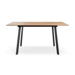 More4Homes Haydon Extending Dining Table 4-6 Seater w Black Legs in Light Oak - thumbnail 5