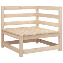 Berkfield Home 4 Piece Garden Sofa Set Solid Wood Pine in Brown - thumbnail 4