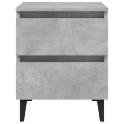 Berkfield Home Bed Cabinets 2 pcs Concrete Grey 40x35x50 cm Engineered Wood - Size: 40 x 35 x 50 cm - thumbnail 4