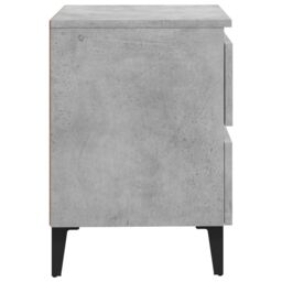 Berkfield Home Bed Cabinets 2 pcs Concrete Grey 40x35x50 cm Engineered Wood - Size: 40 x 35 x 50 cm - thumbnail 5