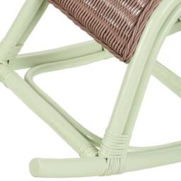 Wyld and Coco Kids Rattan Rocking Chair Light Green - Boho Rustic - thumbnail 7