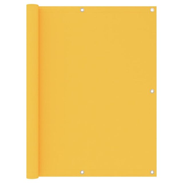 Berkfield Home Balcony Screen Yellow 120x400 cm Oxford Fabric - image 1