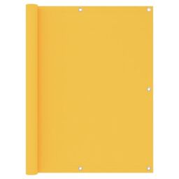 Berkfield Home Balcony Screen Yellow 120x400 cm Oxford Fabric - thumbnail 1