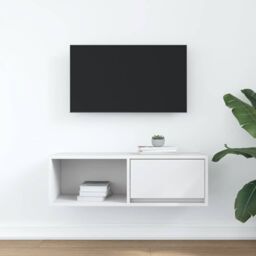Berkfield Home TV Cabinet White 80x31x25.5 cm Engineered Wood - thumbnail 3