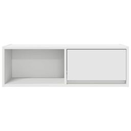 Berkfield Home TV Cabinet White 80x31x25.5 cm Engineered Wood - thumbnail 6